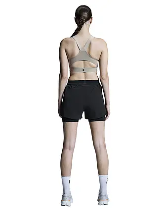 ON | Pantaloncini da running 2in1 da donna 3" Performance | schwarz